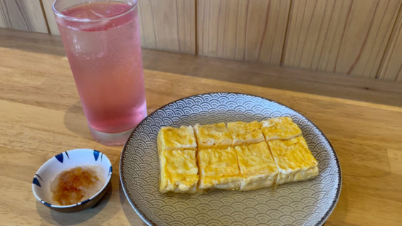 松本市のおでん屋さん「でんすけ」の出汁巻き卵